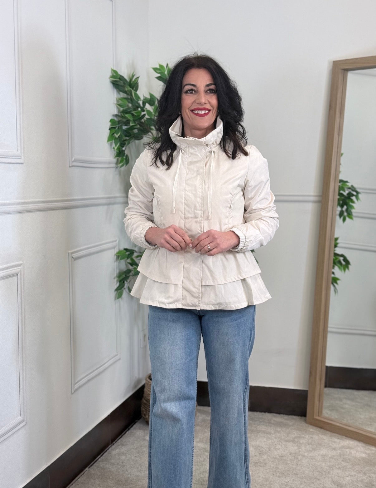 PARKA IMPERMEABLE LOLA  BEIGE