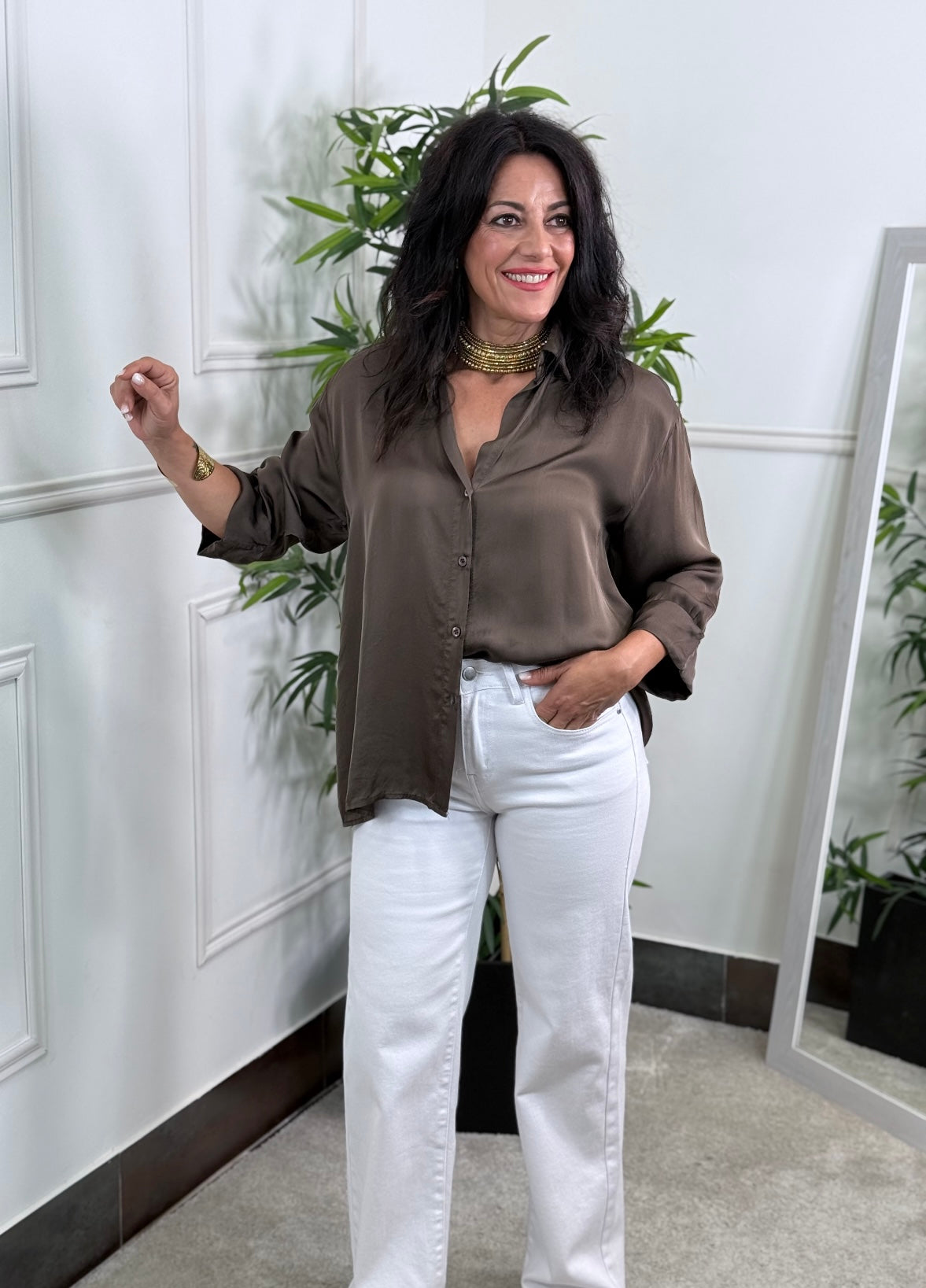 CAMISA ATELIER CHOCOLATE