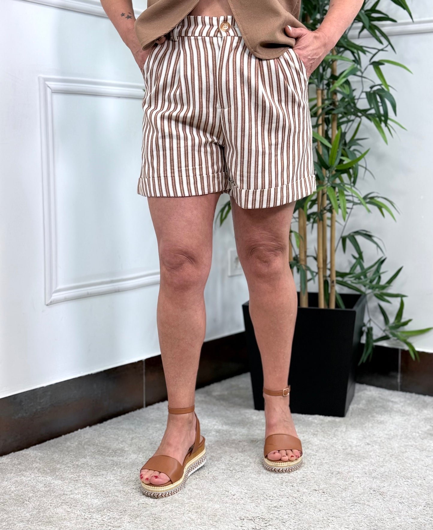 SHORT BÉRGAMO CAMEL
