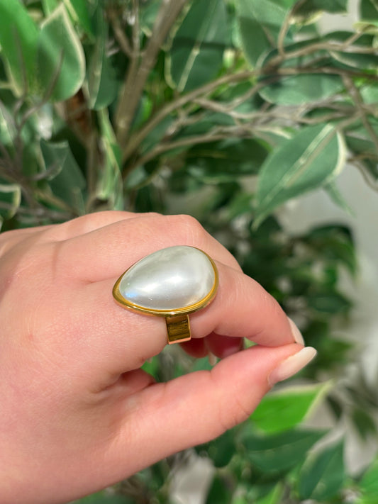 ANILLO GOTA PERLA