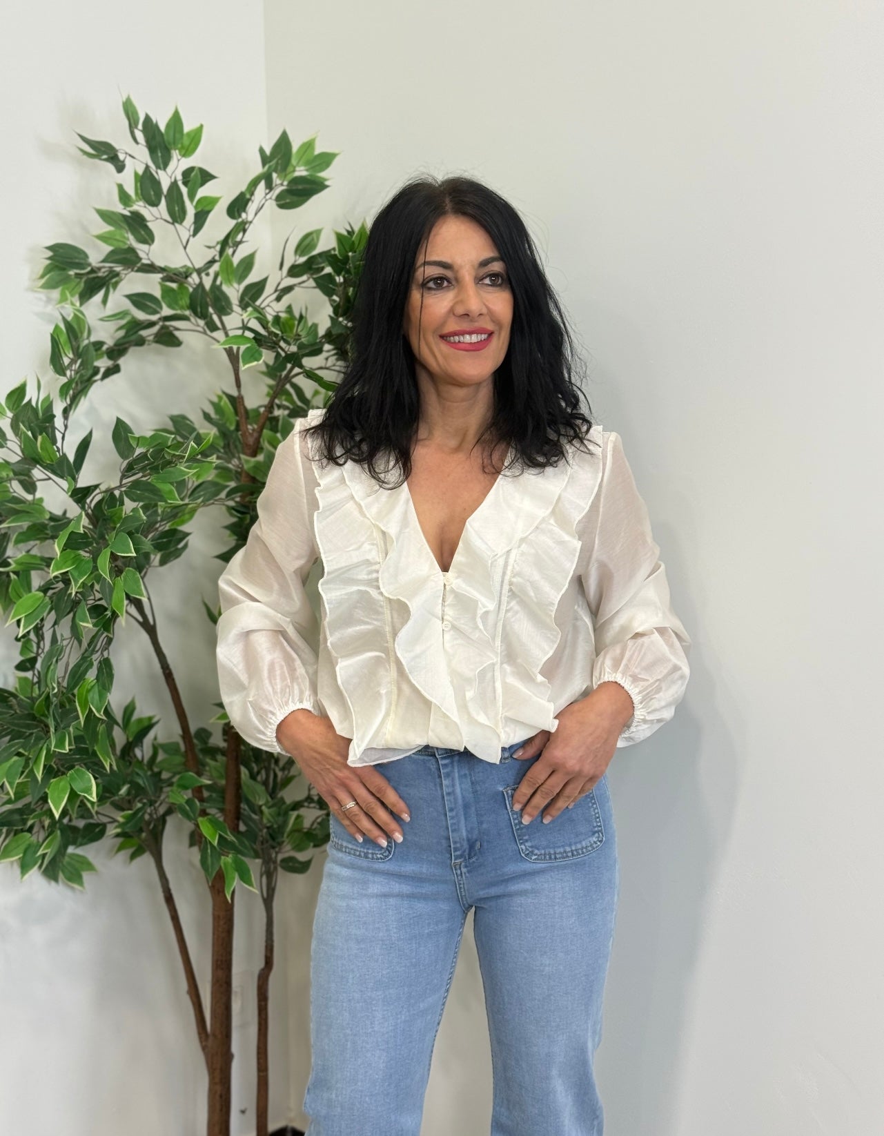 CAMISA GLAMOUR BLANCA