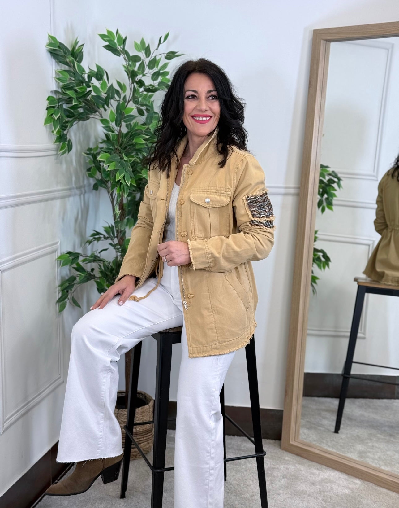 CHAQUETA SAHARIANA CAMEL