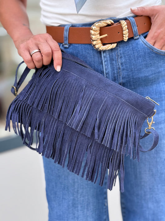 BOLSO FLECOS AZUL MARINO