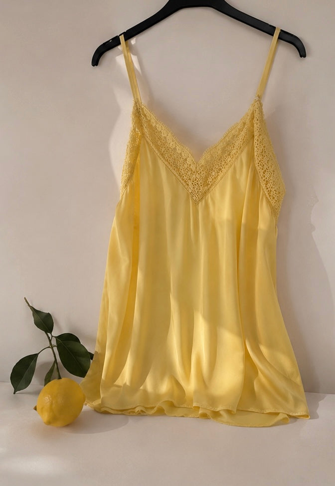 CAMISA LENCERA GIA YELLOW