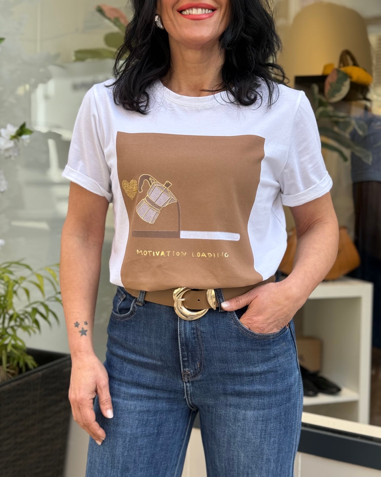 CAMISETA CAFÉ