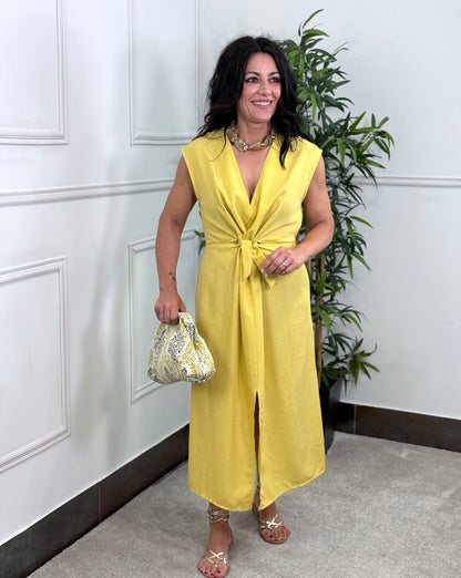 VESTIDO BASIC NUDO YELLOW|LIMA