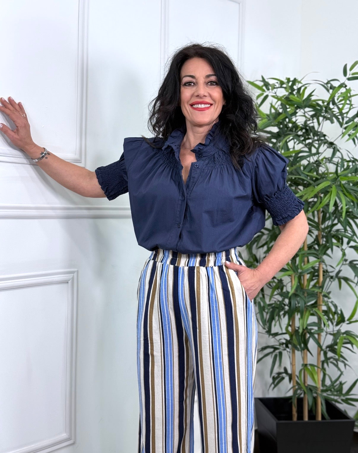 BLUSA LINA MARINO