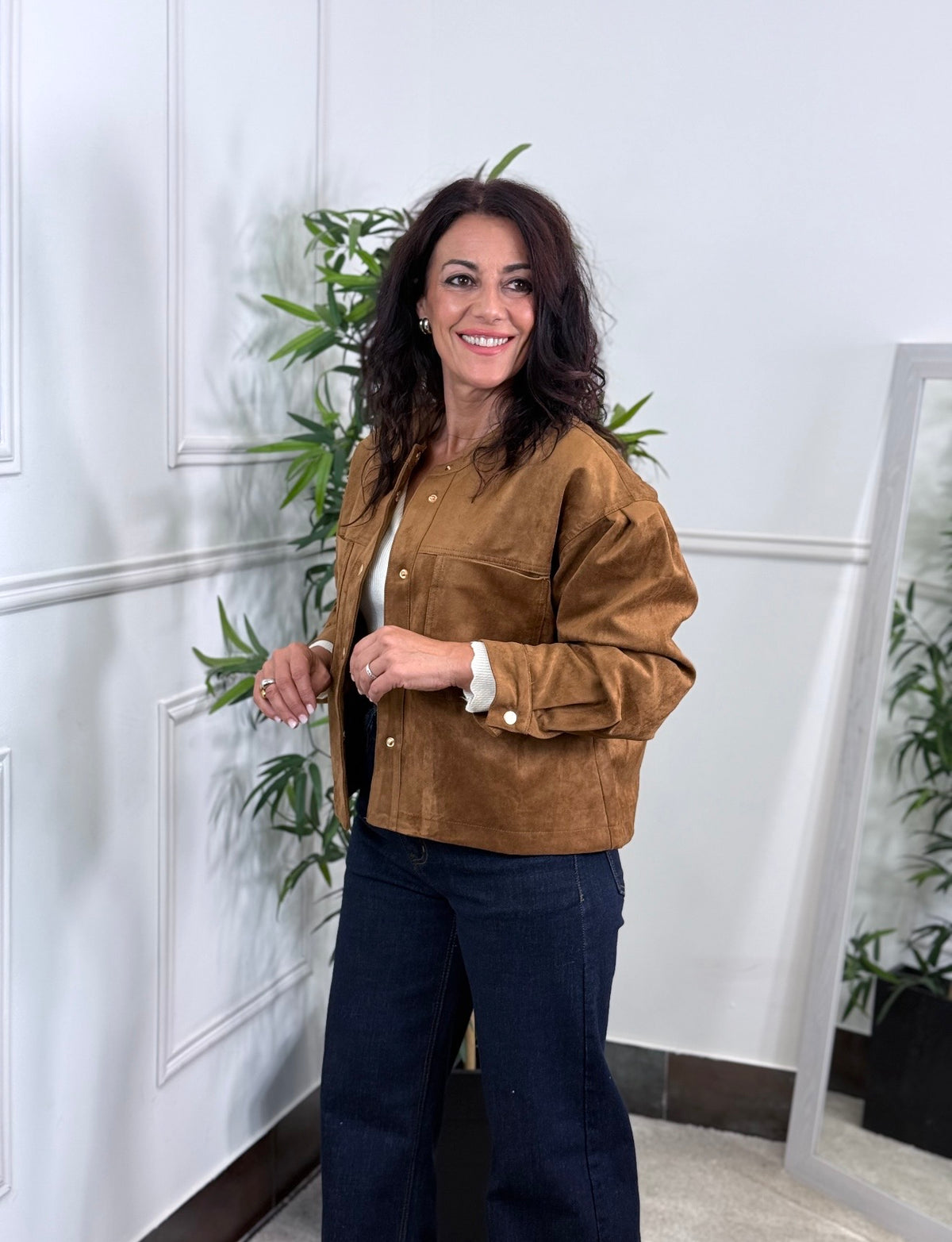CHAQUETA EFECTO ANTE FLORENCIA