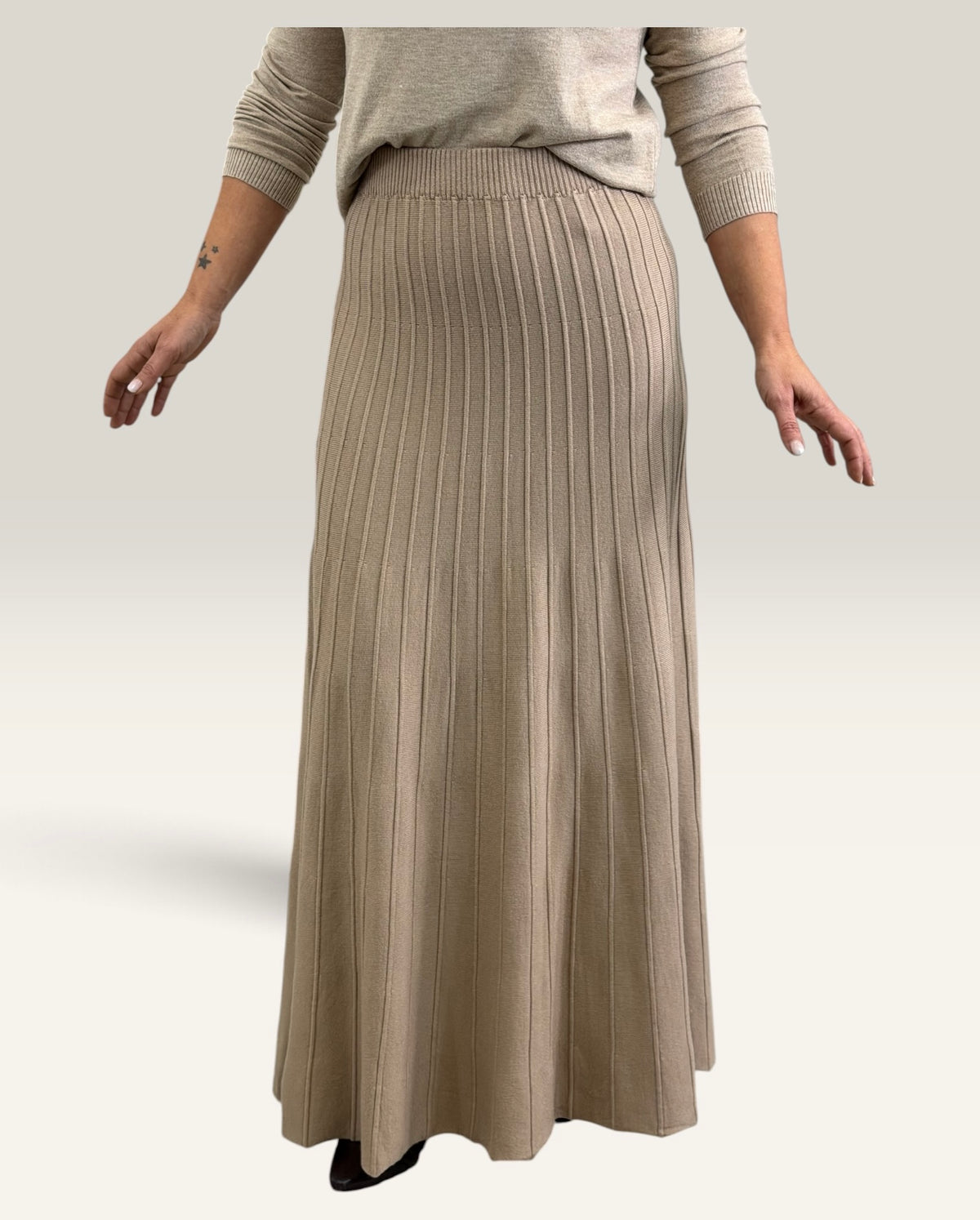 FALDA CAYETANA CAMEL