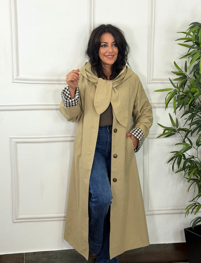 TRENCH CAPUCHA BEIGE