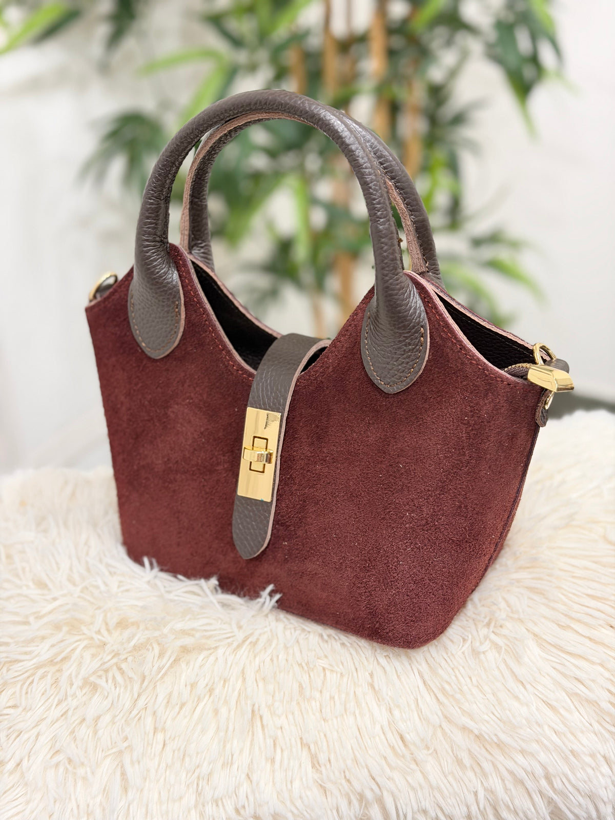 BOLSO GRACE PIEL BURDEOS