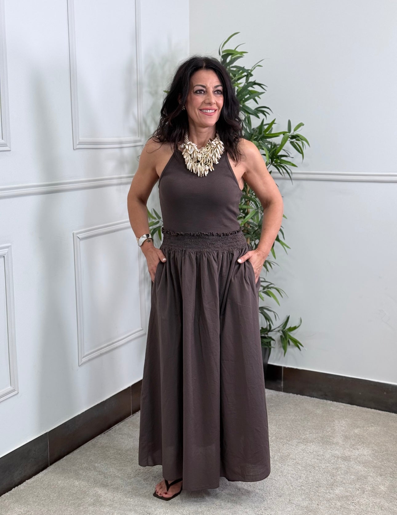 VESTIDO COCONUT CHOCOLATE