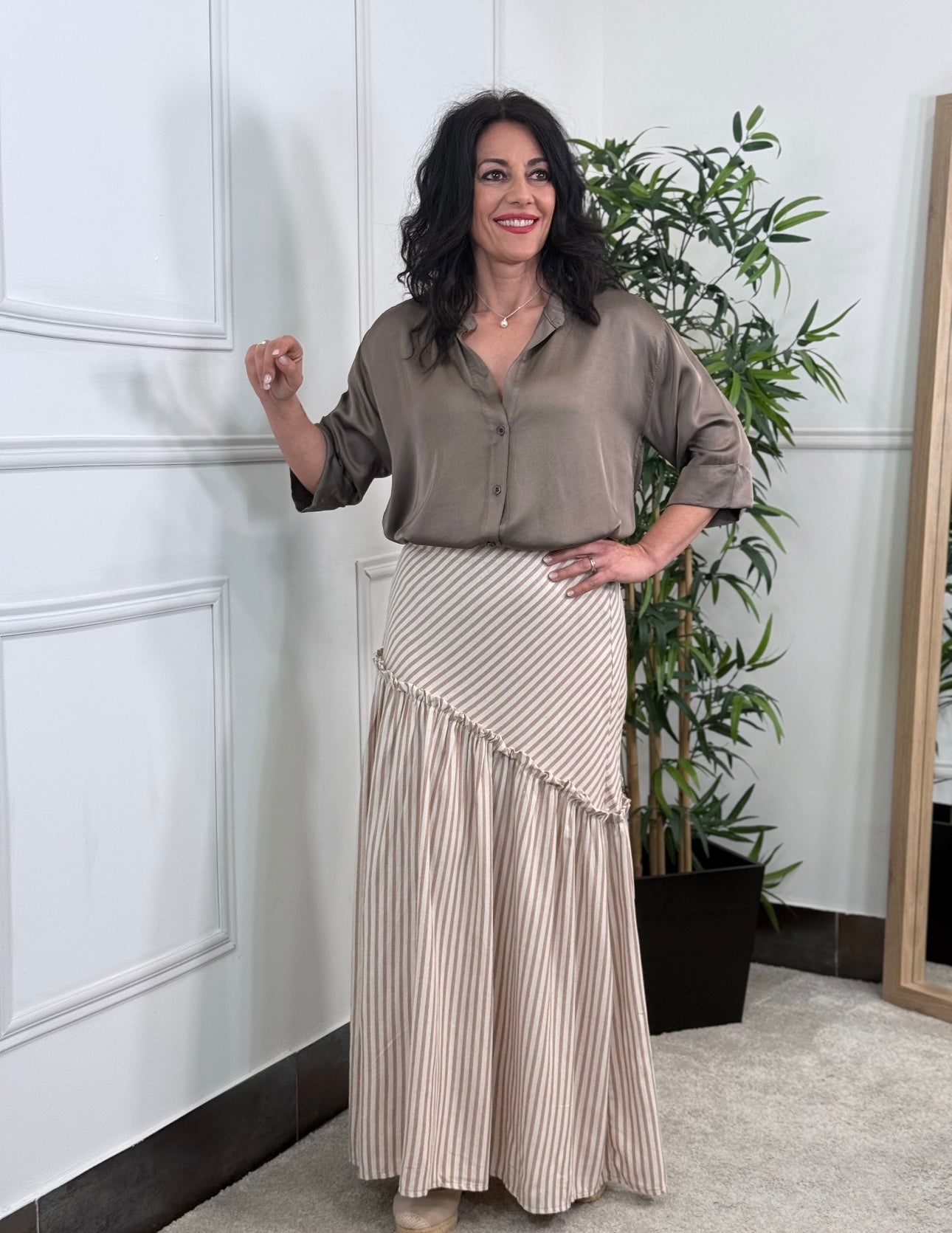FALDA ASIMÉTRICA CAMEL