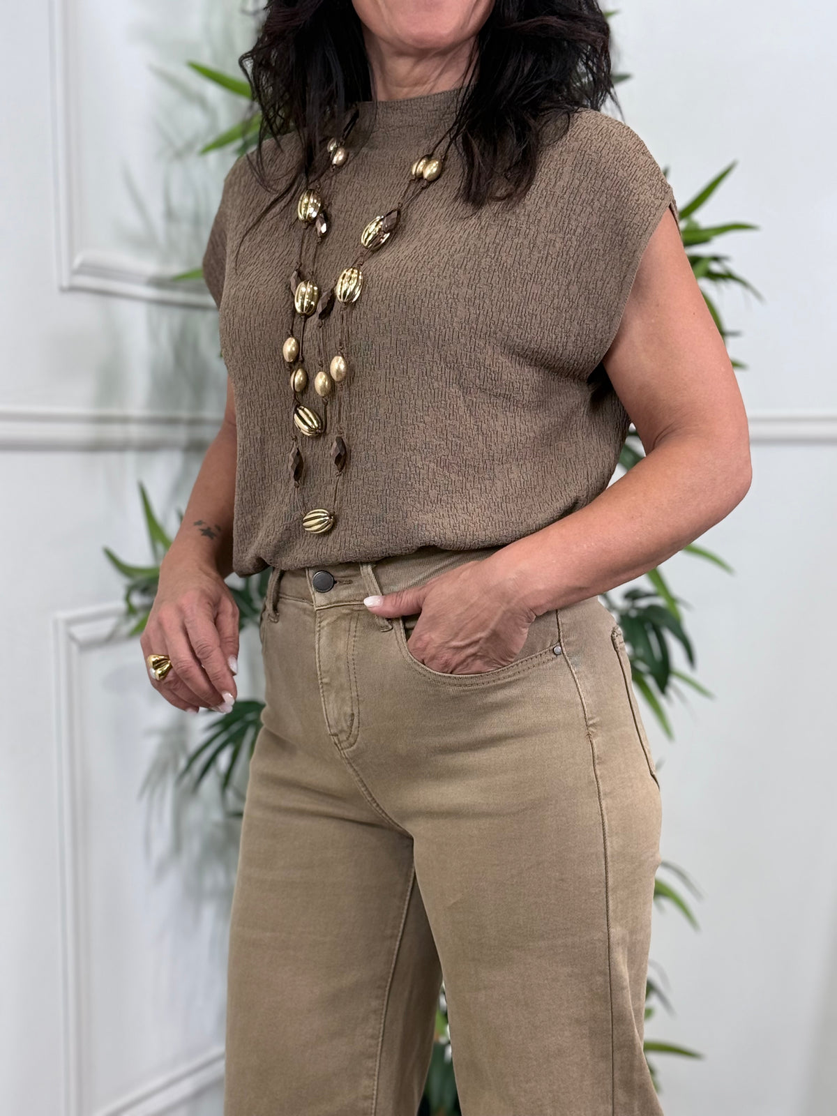 TOP TEXTURA CAMEL
