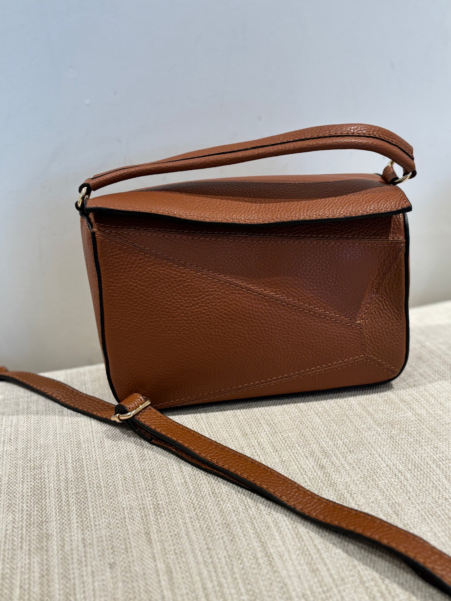 BOLSO PUZZLE CAMEL PIEL