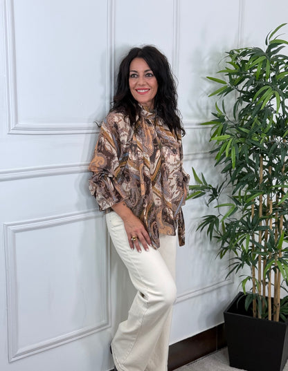 BLUSA PASLEY CHOCOLATE