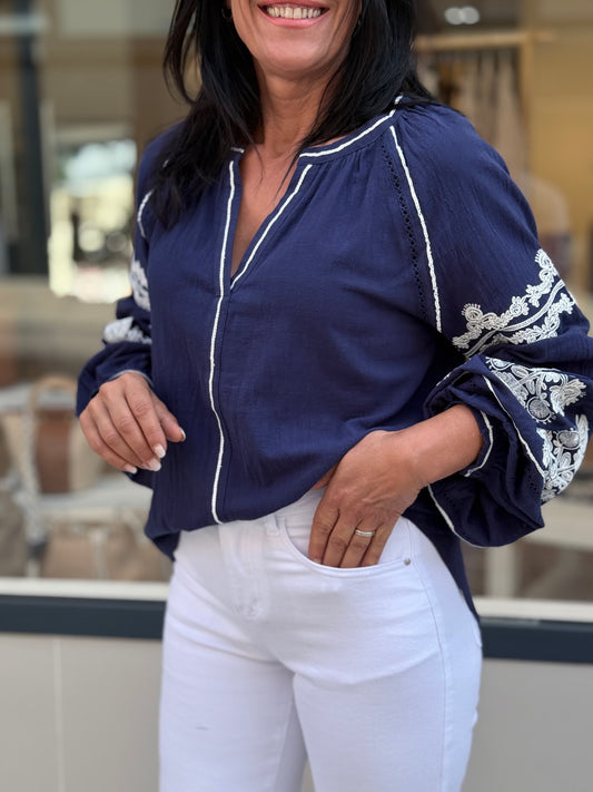 CAMISA TOSCANA AZUL MARINO