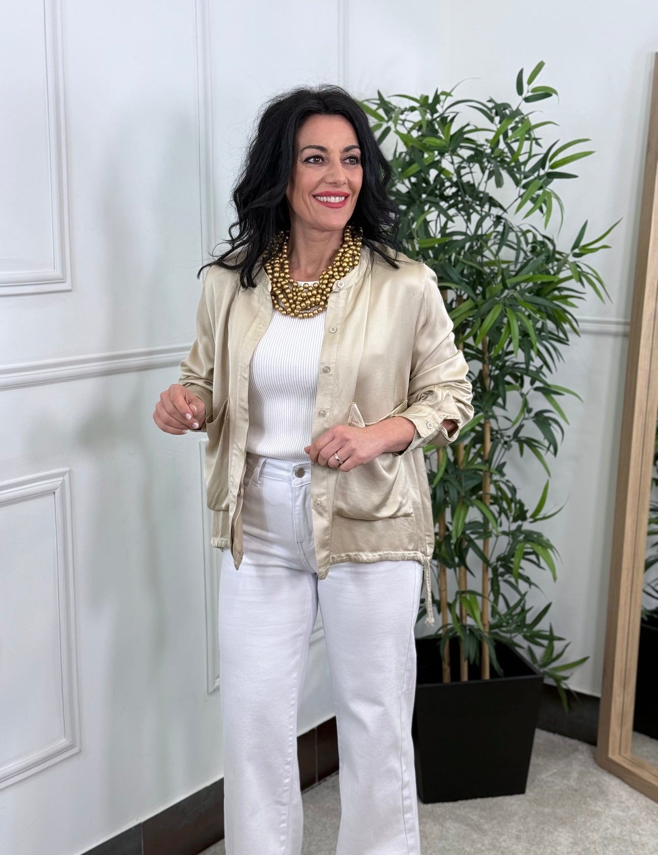 BOMBER PARIS BEIGE
