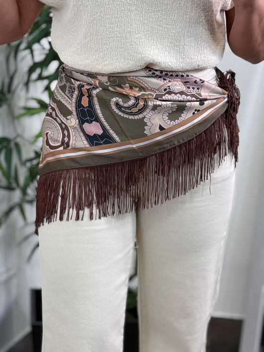 PAÑUELO FLECOS PASLEY KAKI