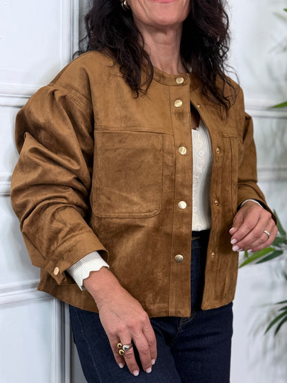 CHAQUETA EFECTO ANTE FLORENCIA