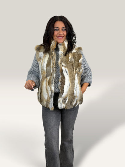 CHALECO NEW PELO CAMEL