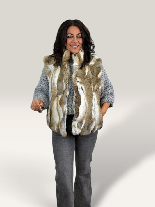 CHALECO NEW PELO CAMEL
