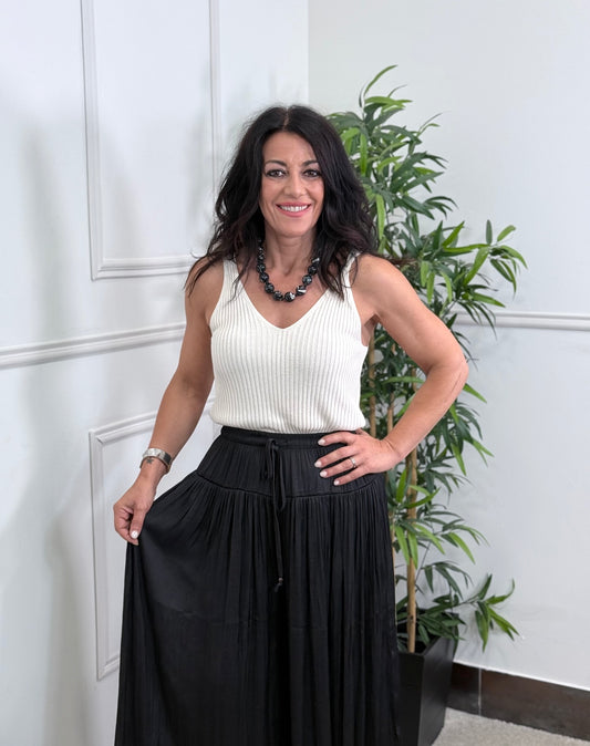 TOP CANALÉ BASIC BEIGE