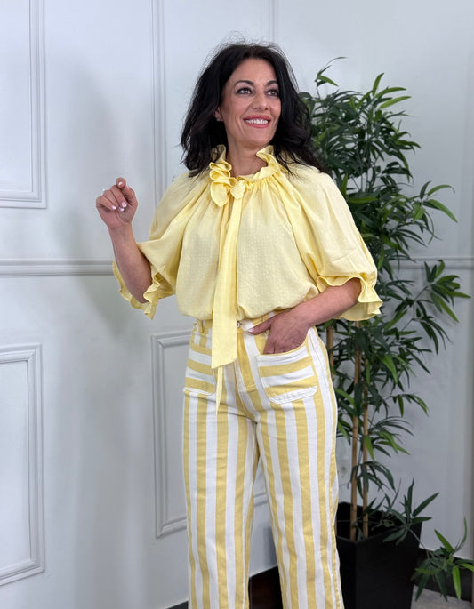 CAMISA FORMENTERA AMARILLA