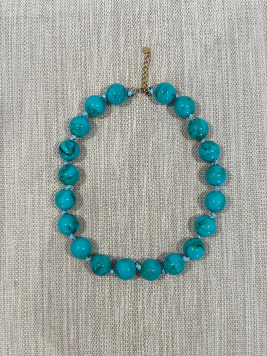 COLLAR BALL TURQUESA