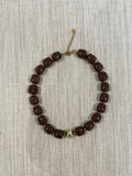 COLLAR BALL GOLD CHOCOLATE