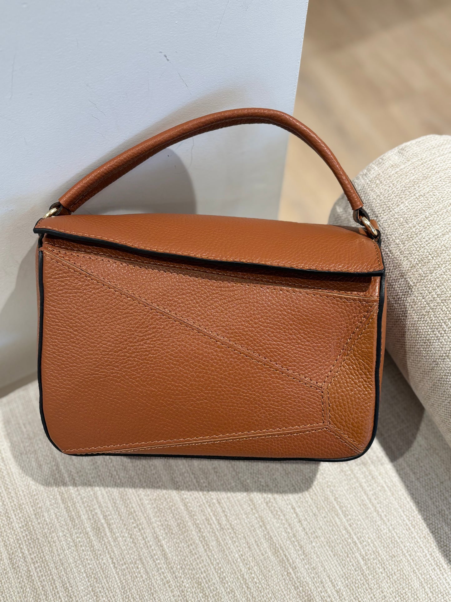 BOLSO PUZZLE CAMEL PIEL