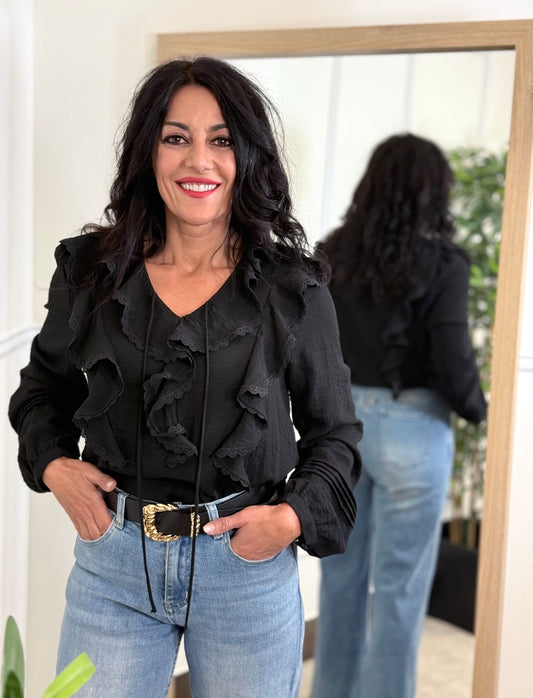 CAMISA NUIT NEGRA