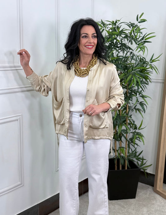 BOMBER PARIS BEIGE