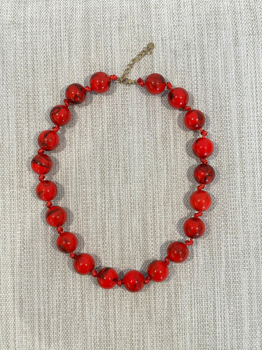 COLLAR BALL ROJO