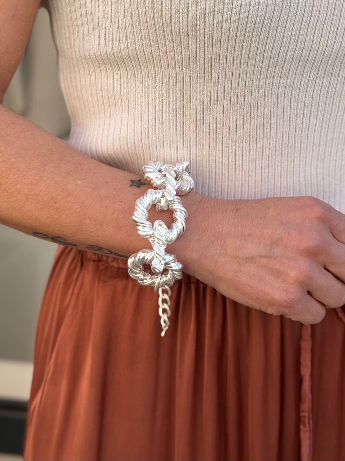 PULSERA ESLABONES PLATA