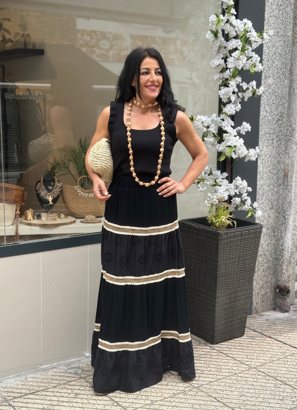 FALDA MALLORCA  NEGRA
