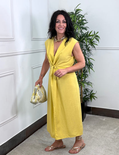 VESTIDO BASIC NUDO YELLOW|LIMA