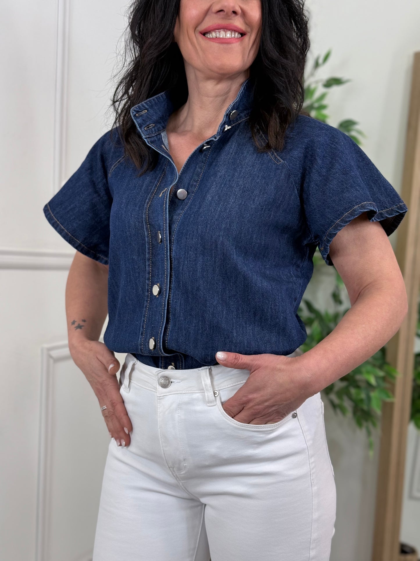 CAMISA CELINE DENIM DARK