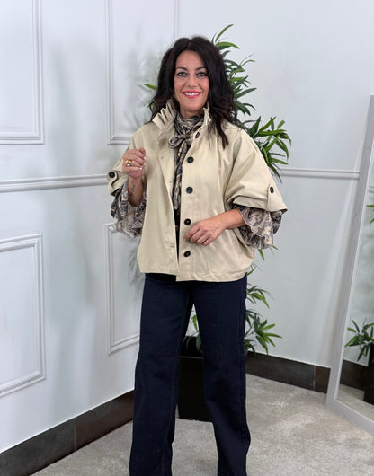 TRENCH CAPA BEIGE