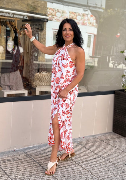 VESTIDO GRACIELA CUELLO HALTER