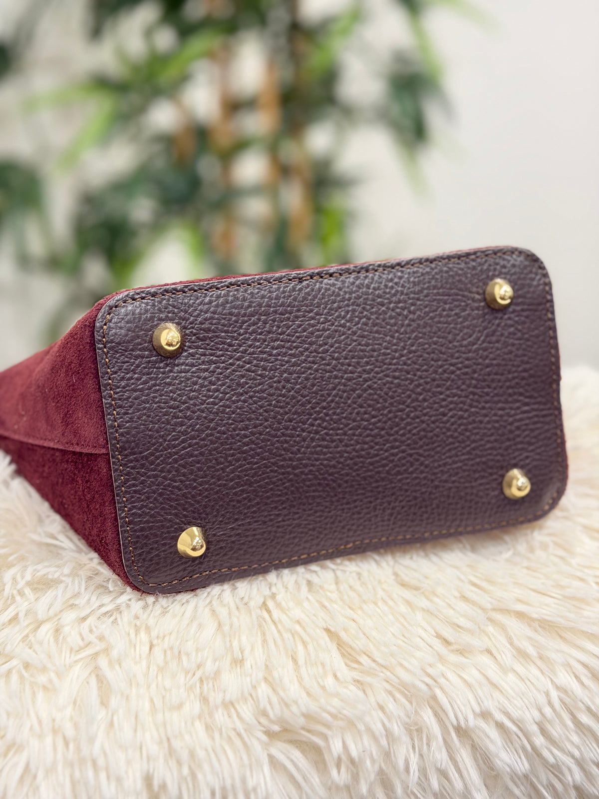BOLSO GRACE PIEL BURDEOS