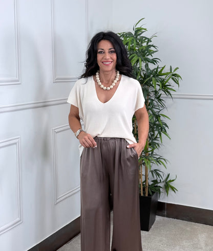 CAMISETA ATELIER PUNTO BEIGE