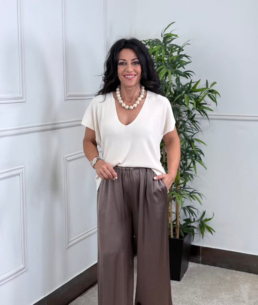 CAMISETA ATELIER PUNTO BEIGE
