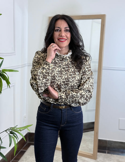 BLUSA FLOWER MICROPANA