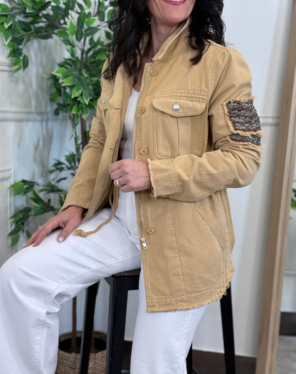 CHAQUETA SAHARIANA CAMEL