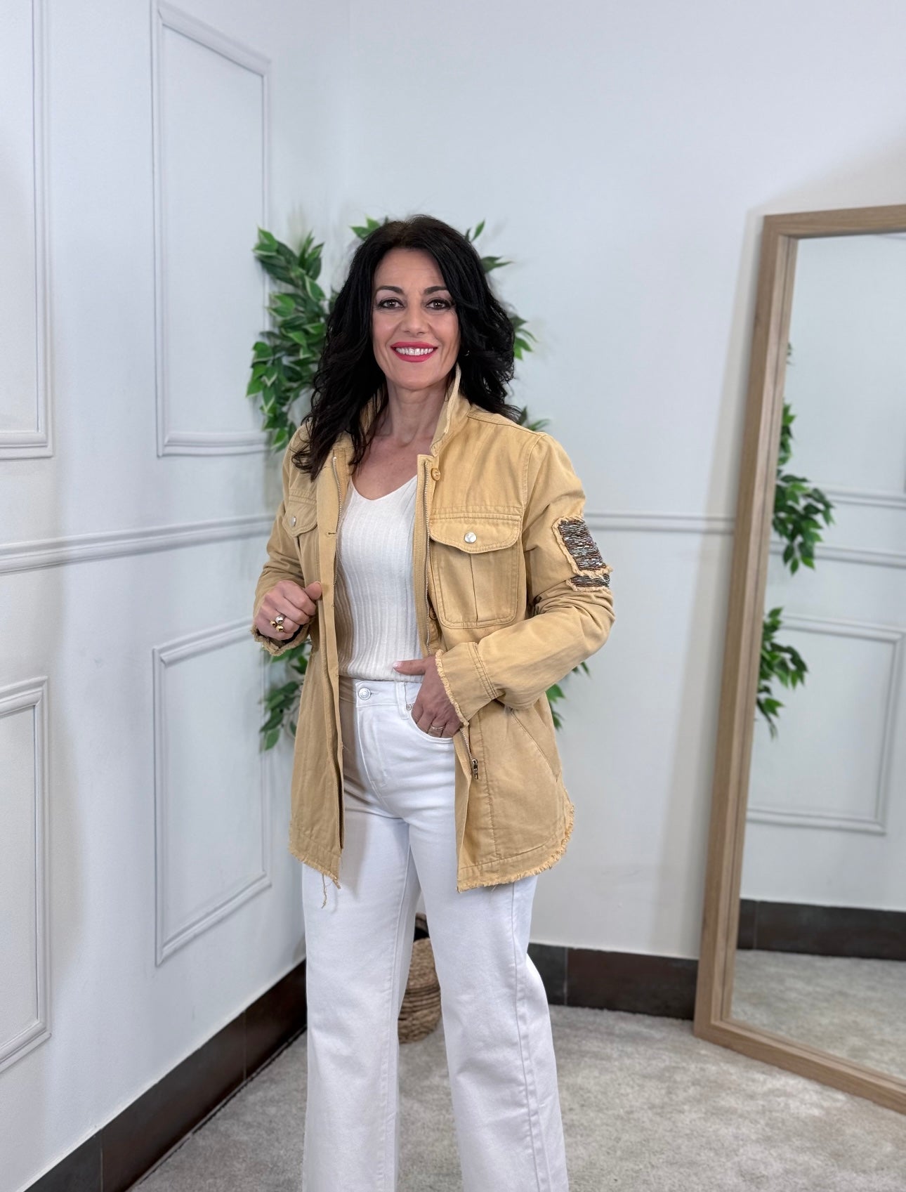 CHAQUETA SAHARIANA CAMEL