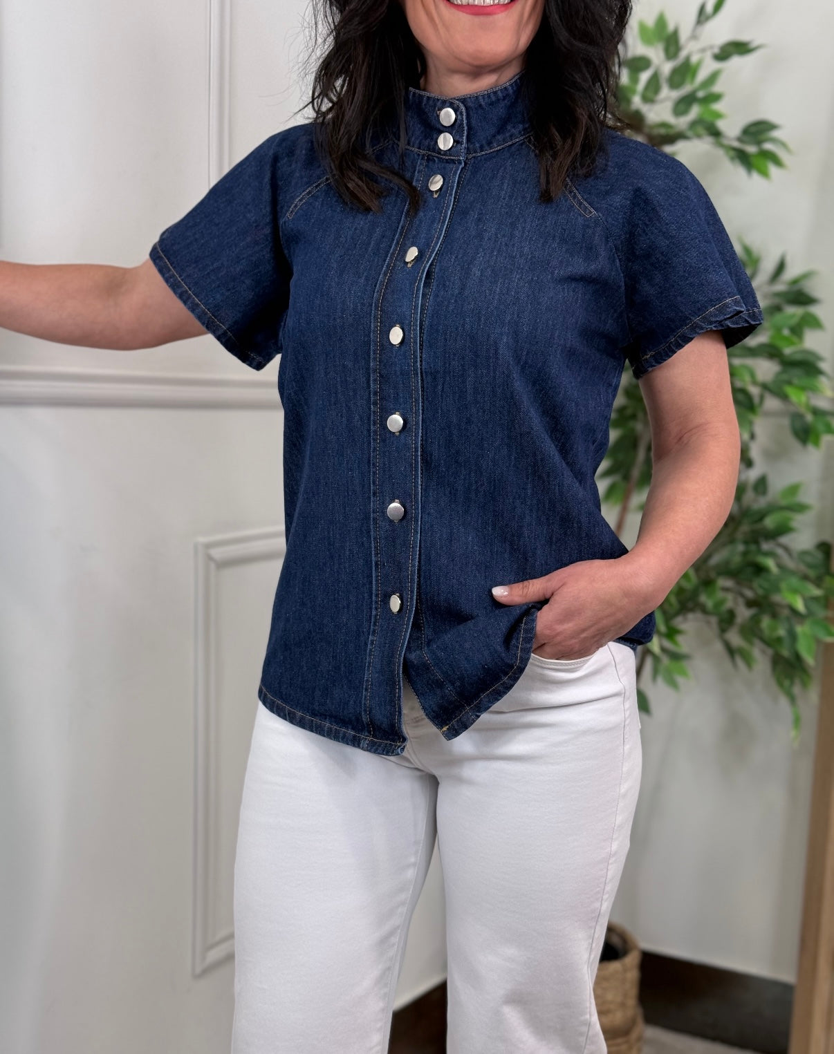 CAMISA CELINE DENIM DARK