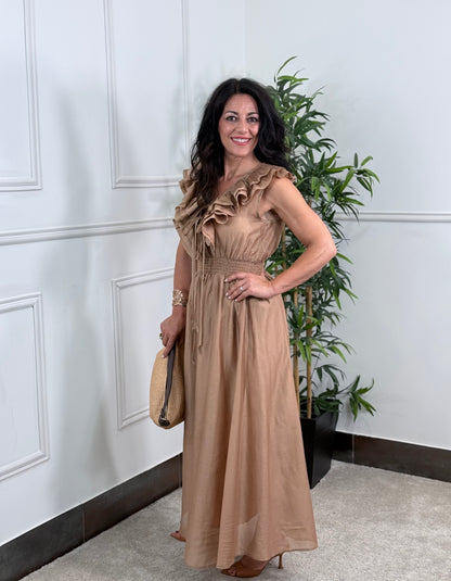VESTIDO ÁFRICA CAMEL