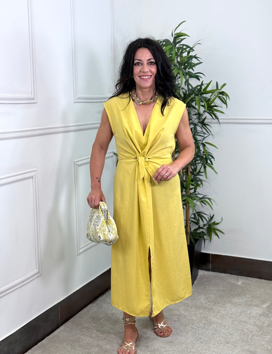 VESTIDO BASIC NUDO YELLOW|LIMA