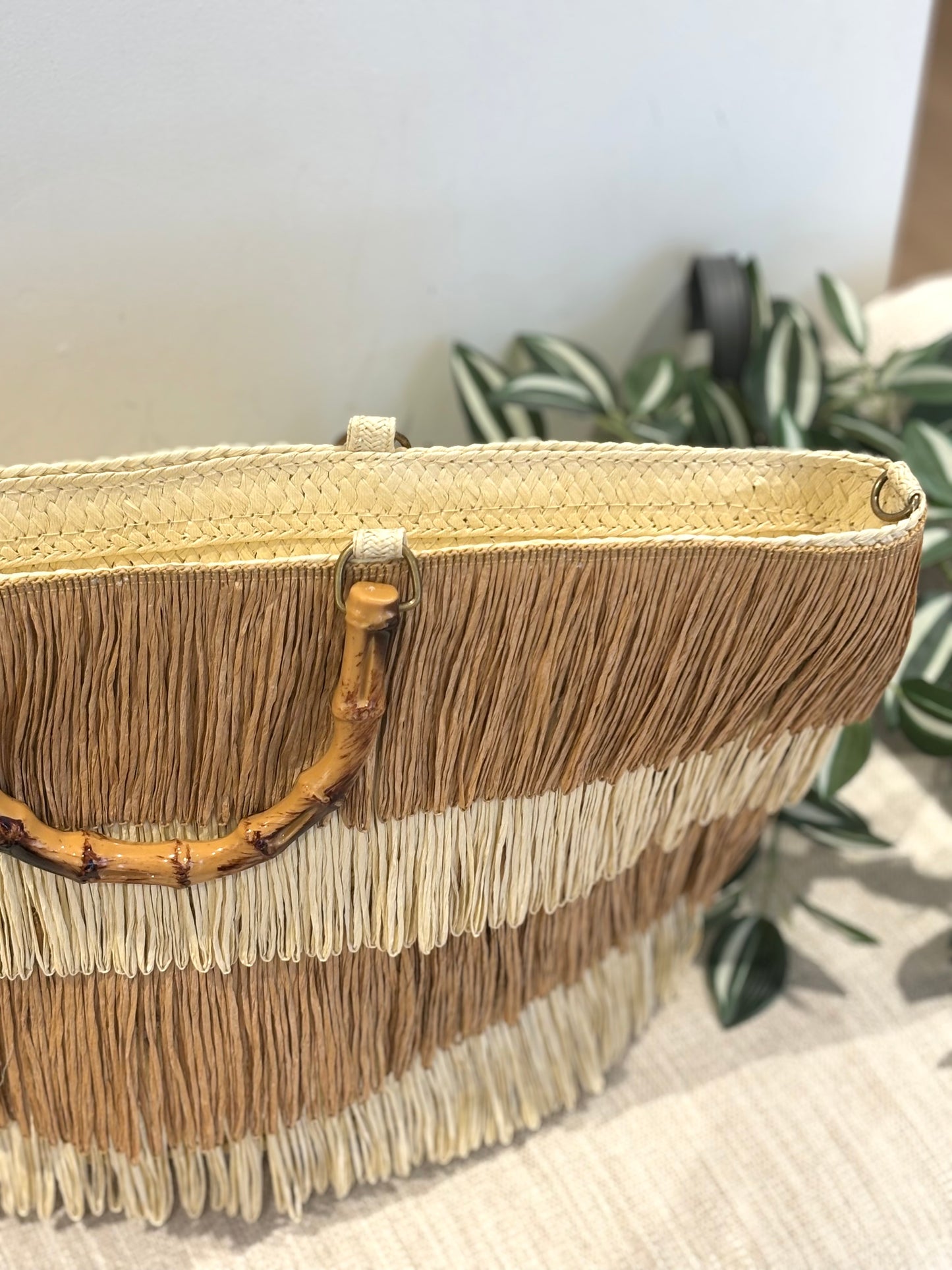 CESTA RAFIA FLECOS